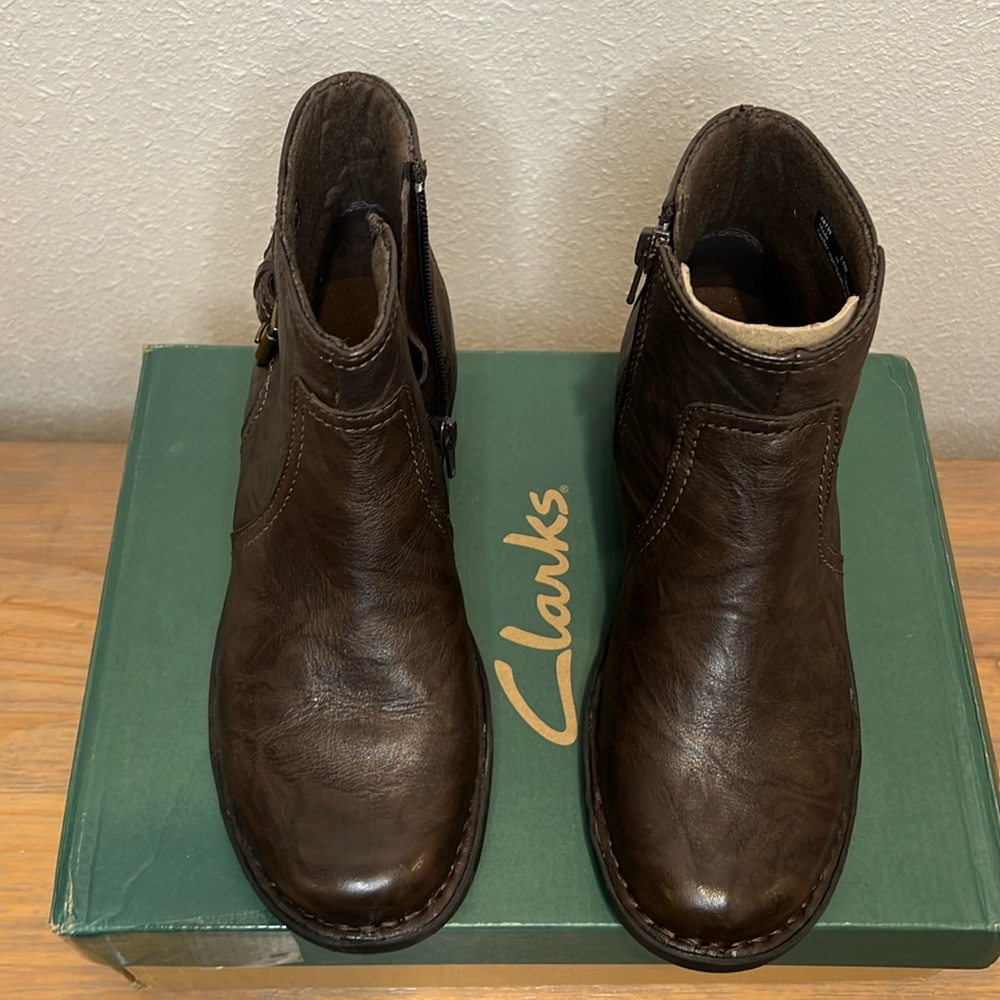 Clarks Bendables Brown Leather Boot - image 2